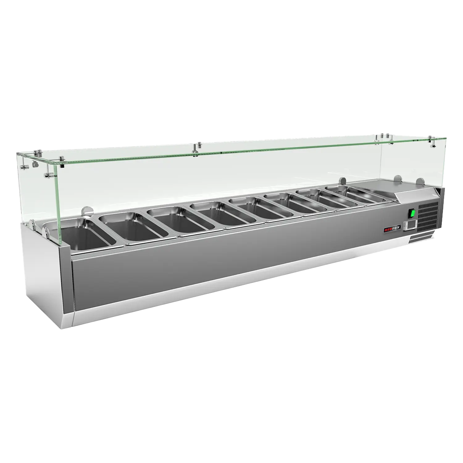 Vitrine refrigerée de comptoir 7x GN 1/4 | REDFOX - MCH 4160