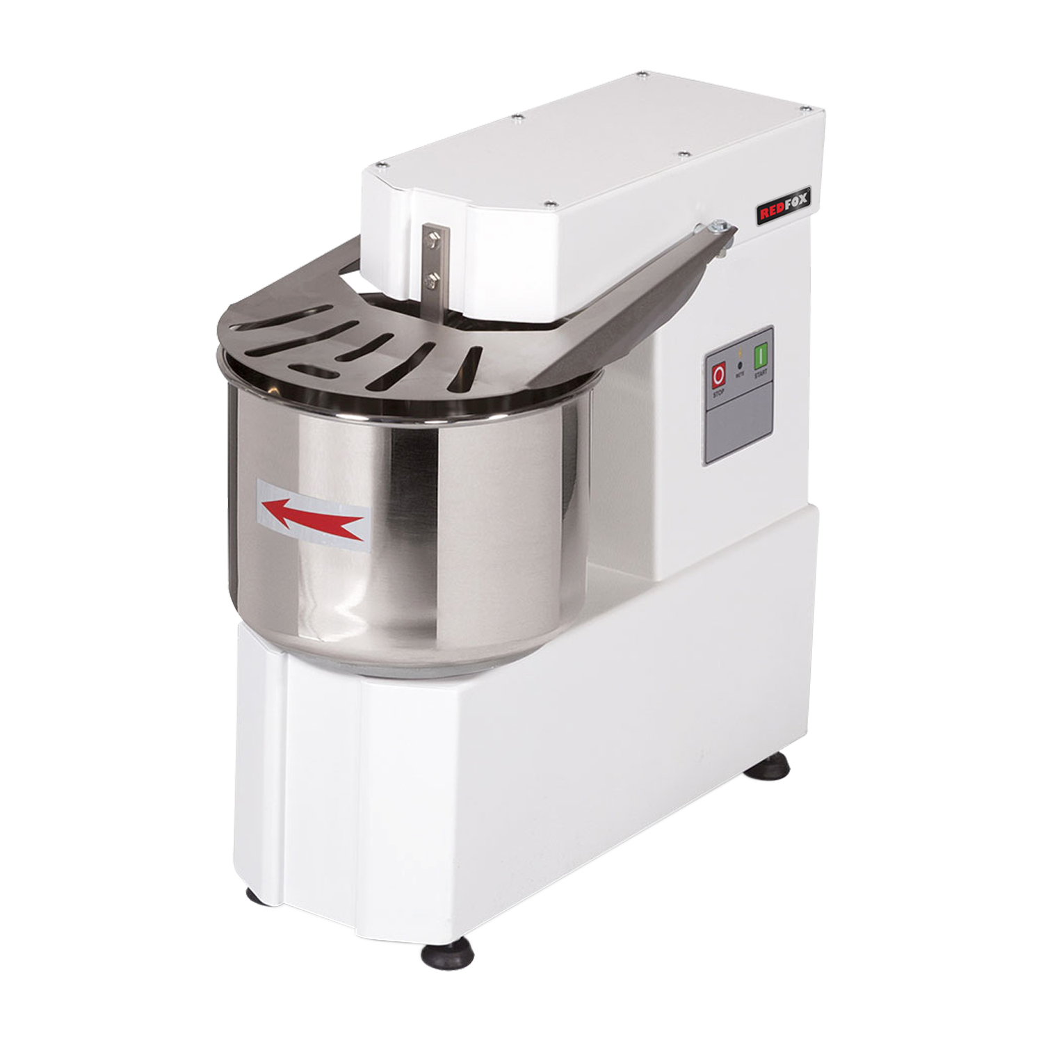 Pétrin à pâte à vitesse unique récipient non amovible 7 l 230 V | REDFOX - HTF 7
