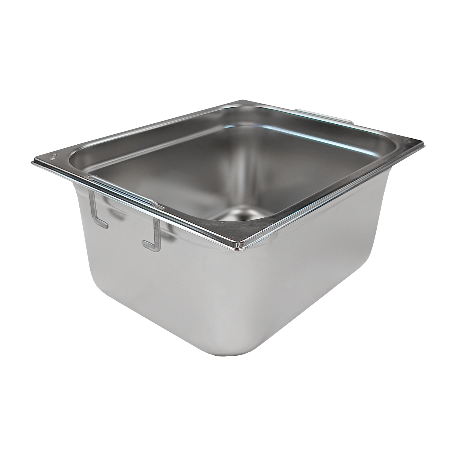 Bac gastronorme GN 1/2 - 150 poignées escamontables en inox | REDFOX - GN 1/2-150 U