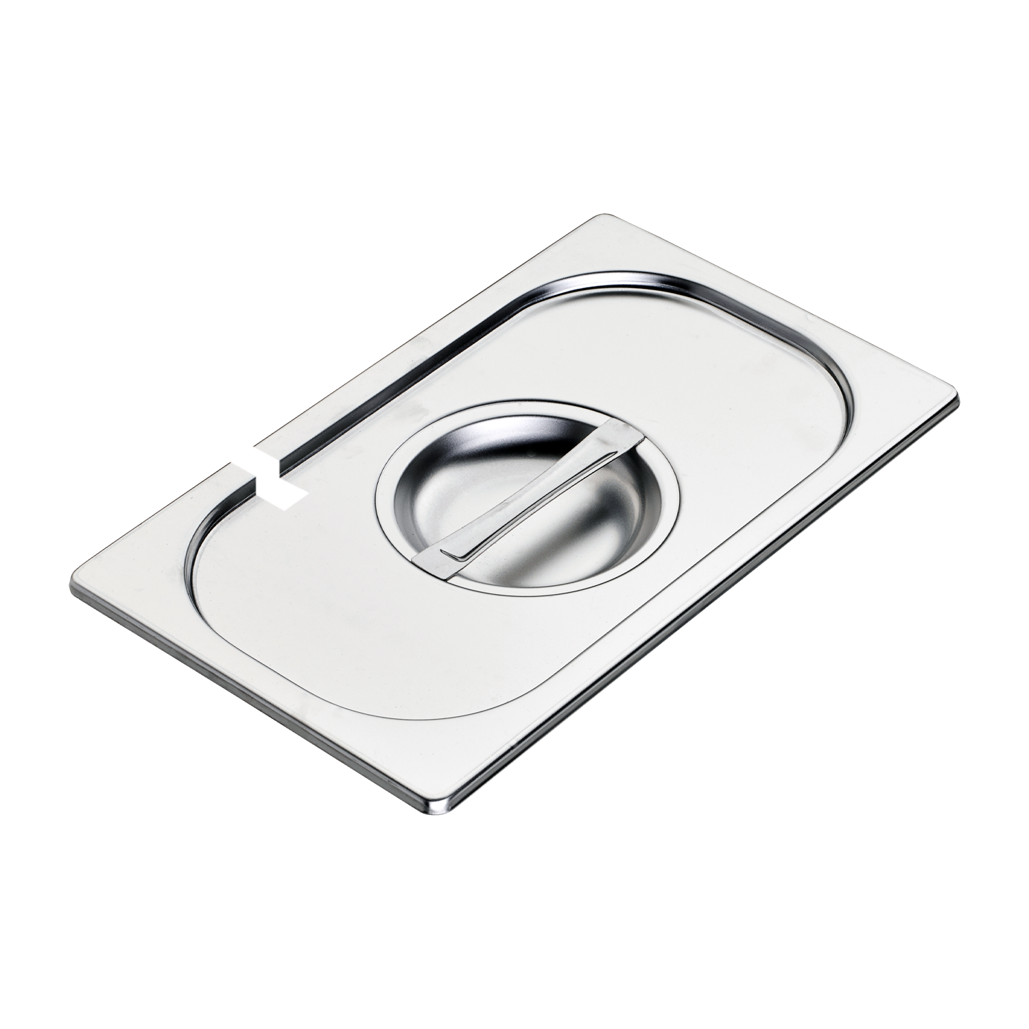 Couvercle GN 1/4 ouverture pour louche inox | REDFOX - VGN 1/4 N