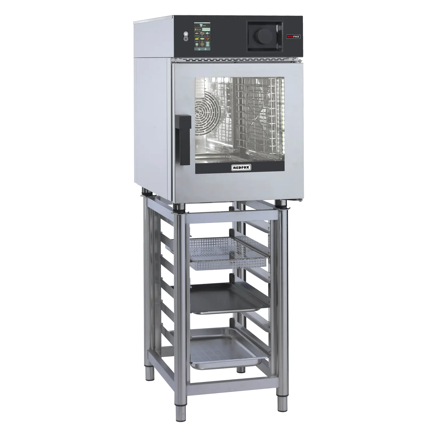 Four à convection MINI électrique 6x GN 2/3 lavage automatique, à injection, panneau de commande tactile 5´´ 400 V | REDFOX - MSDBD 0623 E