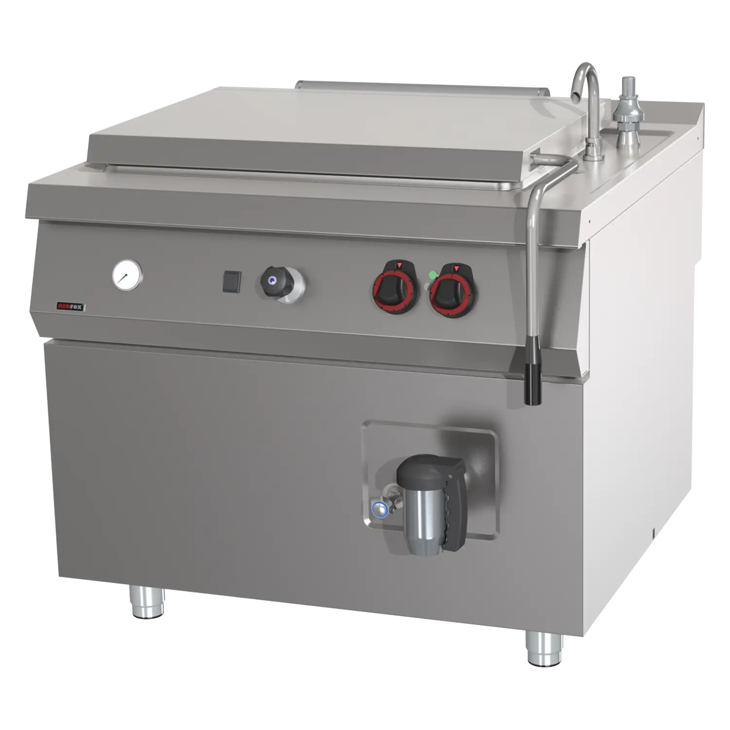 Marmite à grande capacité électrique indirecte 200 l | REDFOX - BIQ 90/100 200 E