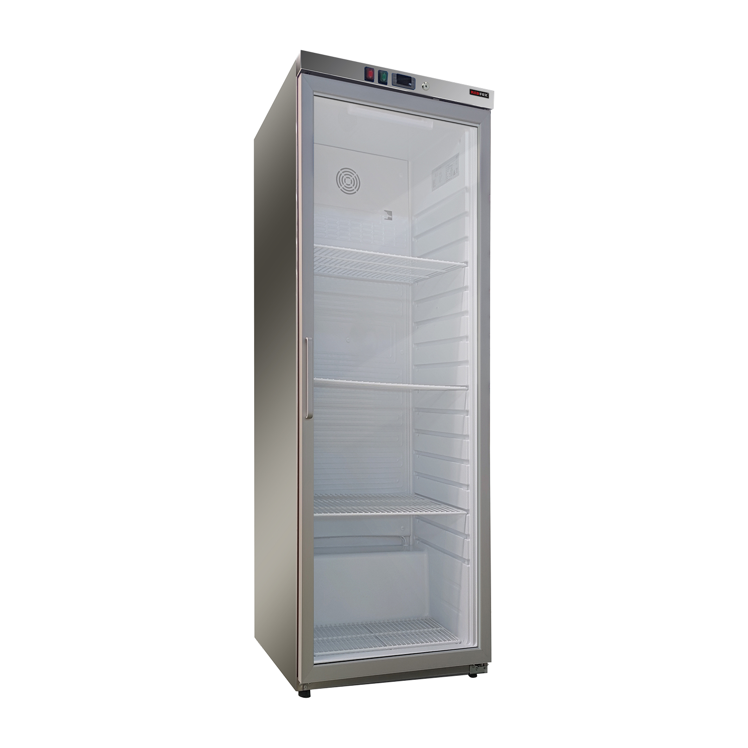 Armoire réfrigerée froid positif 570 l, porte verre, inox | REDFOX - DRR 600 GS