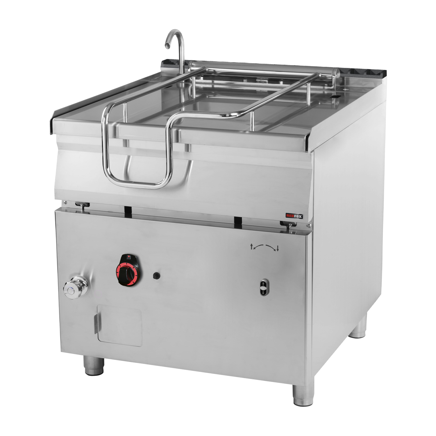 Sauteuse basculante automatique à gaz 80 l fond en inox | REDFOX - BRM 90/80 G/N