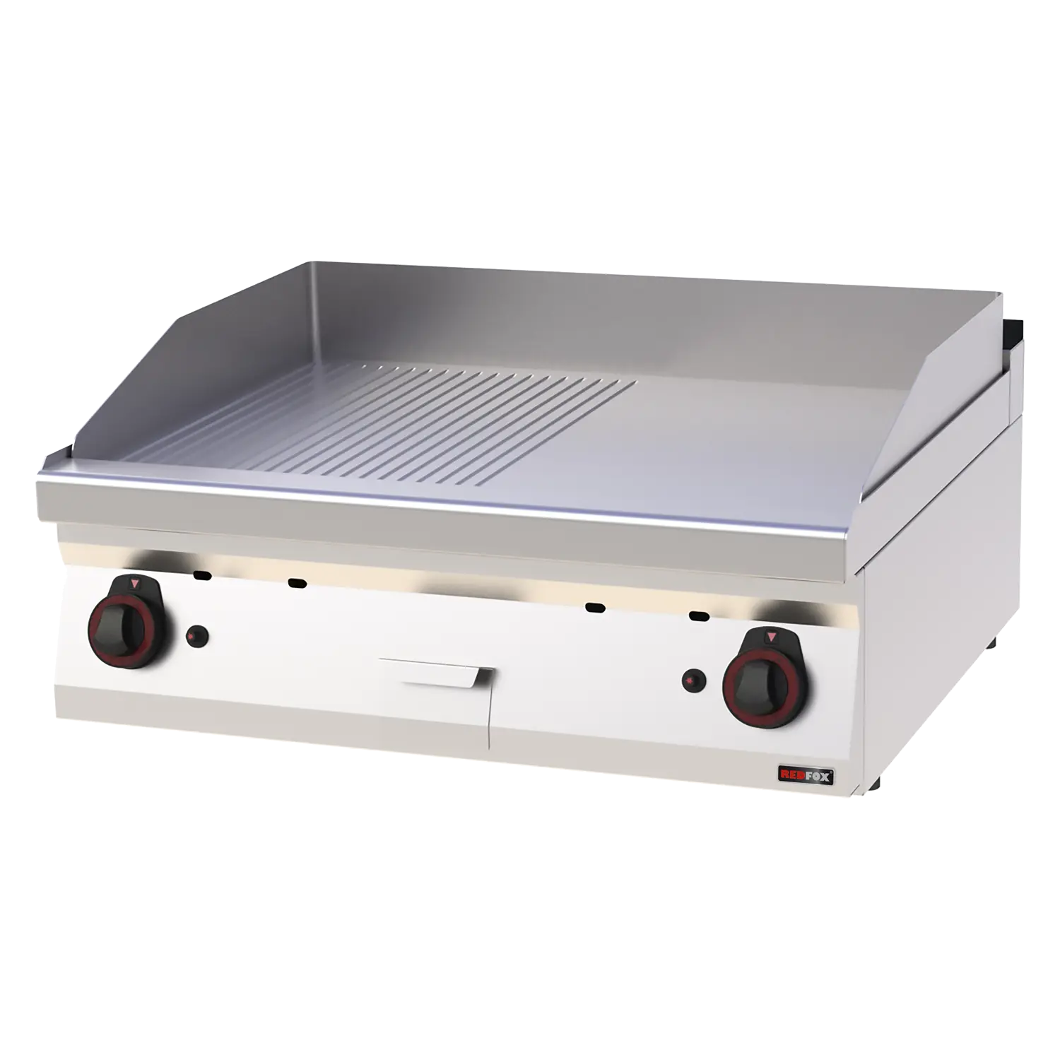 Plaque de cuisson 80x51 à gaz combinée sans soubassement | REDFOX - FTHR 70/08 G