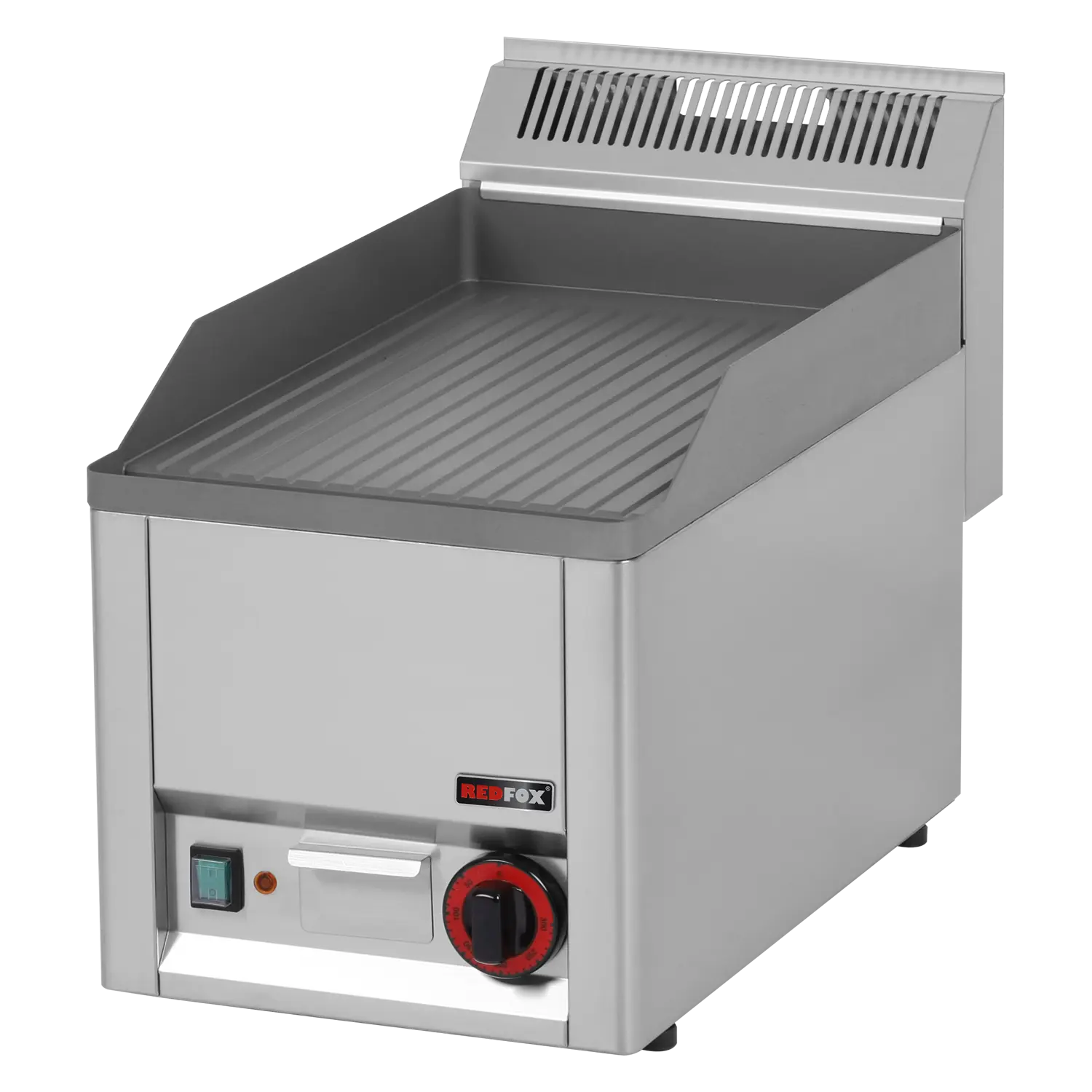 Plaque de cuisson 32x48 électrique nervurée sans soubassement 230 V | REDFOX - FTR 30 EL