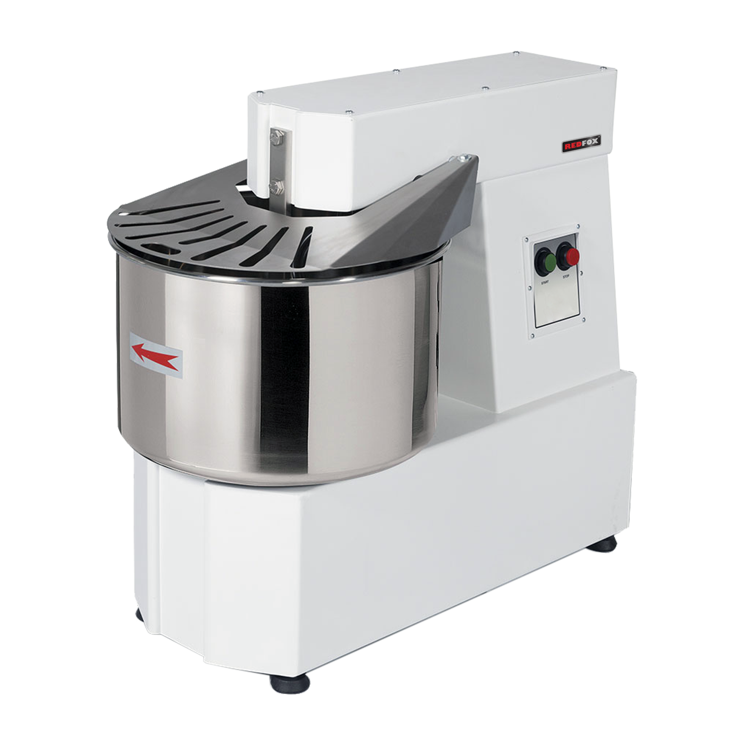 Pétrin à pâte à vitesse unique récipient non amovible 42 l 400 V | REDFOX - HTF 42 T