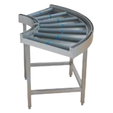 90° roller curve with basin and legs 110x110 cm | RM - CTS 168