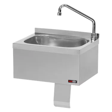 Sink stainless steel knee operated | REDFOX - UM 43 + KOB 3